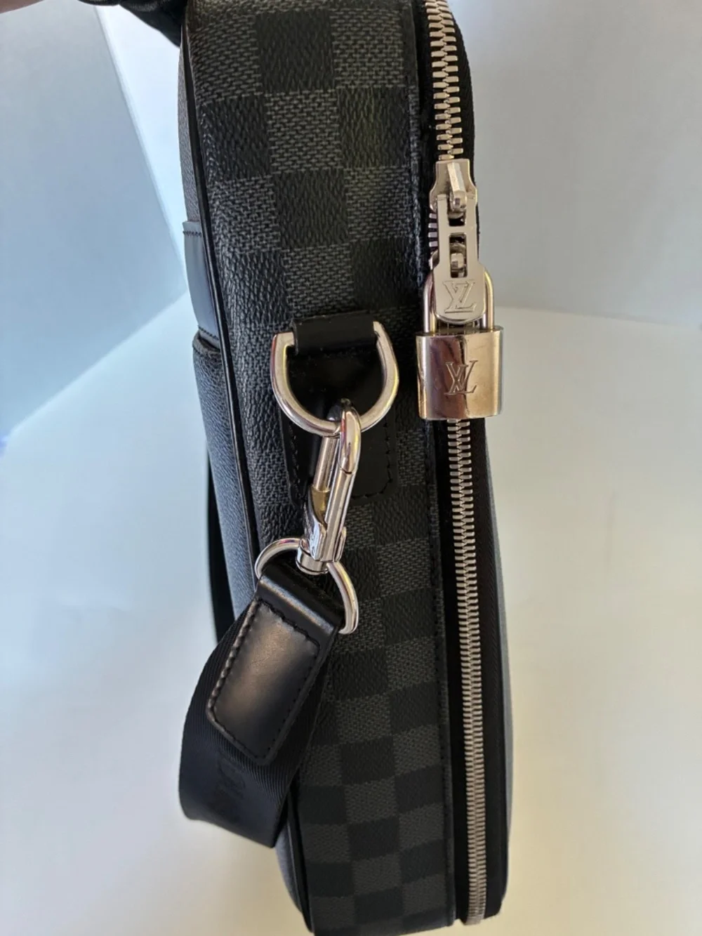 Louis Vuitton Briefcase N58030 Steve Damier Graphite Black